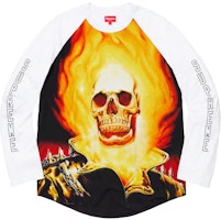 Supreme Ghost Rider Raglan L/S Top White Supreme Ghost Rider Raglan L/S Top White