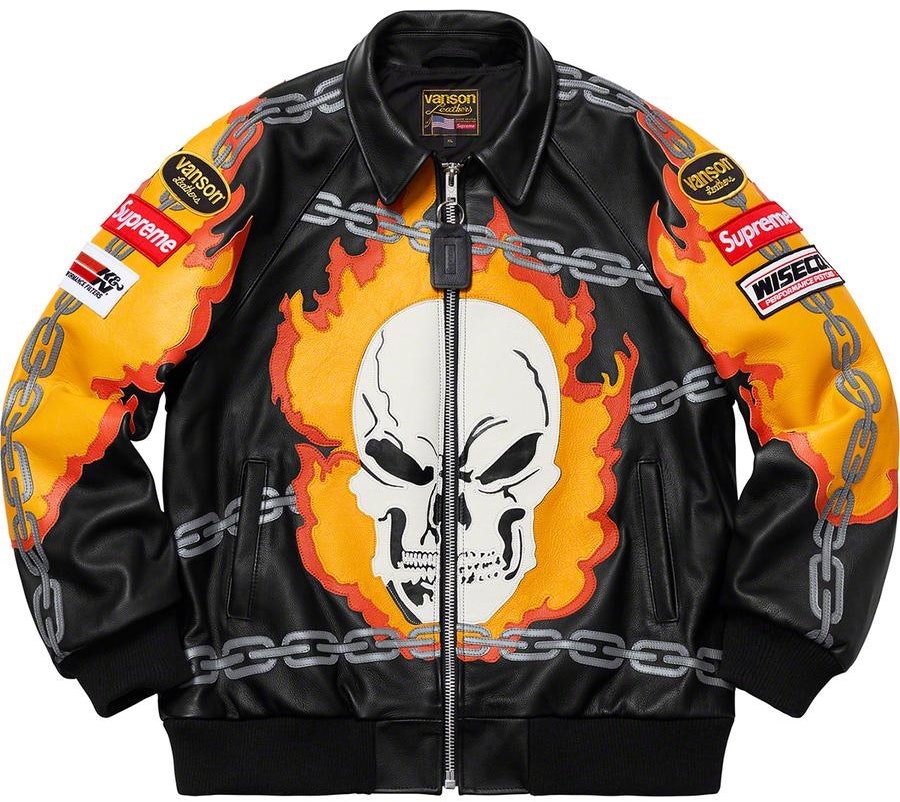 supreme-vanson-leathers-ghost-rider-jacket-black