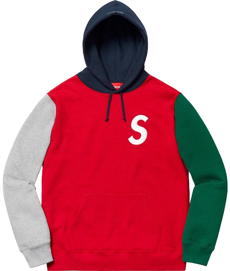 supreme-s-logo-colorblocked-hooded-sweatshirt-red