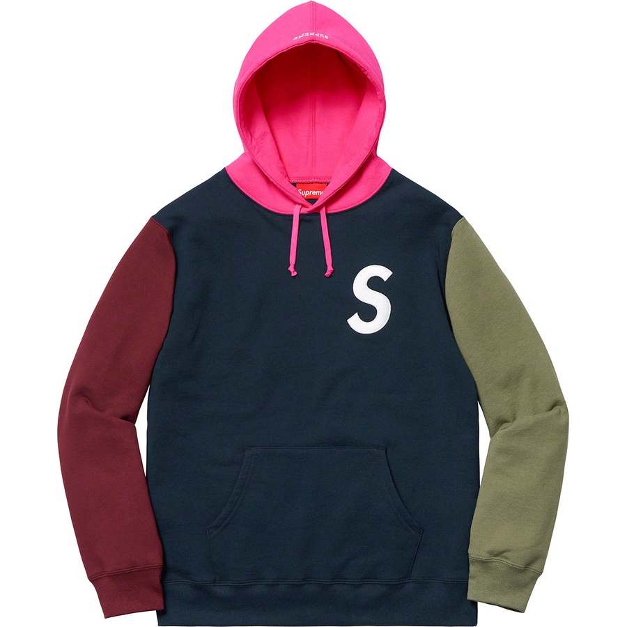 Supreme block hot sale logo hoodie