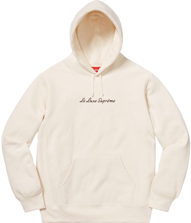 Buy Supreme Le Luxe Hooded Sweatshirt Natural Novelship