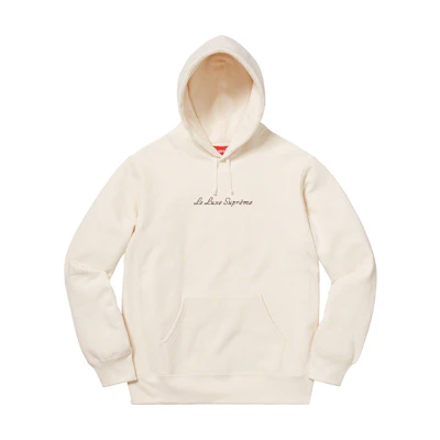 Supreme Le Luxe Hooded Sweatshirt Natural