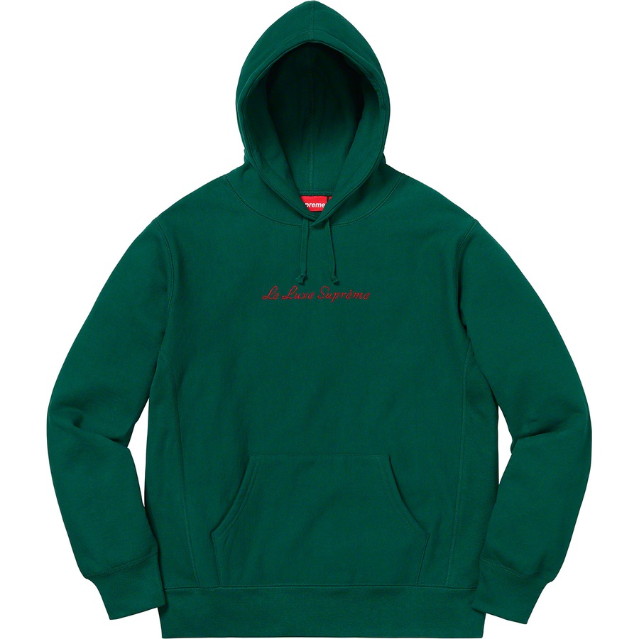 Supreme Le Luxe Hooded Sweatshirt Dark Green - Novelship