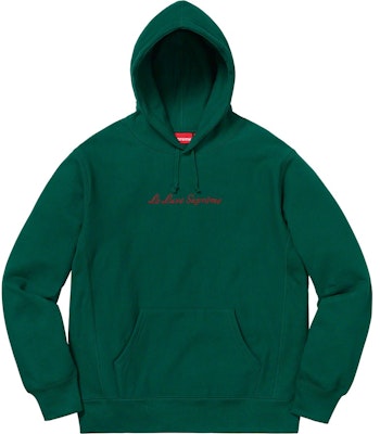 Supreme Le Luxe Hooded Sweatshirt Dark Green Buy Supreme Le Luxe Hooded Sweatshirt Dark Green