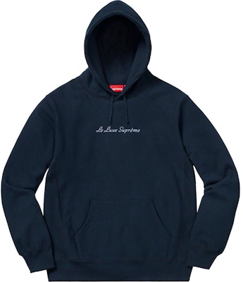 Sudadera con Capucha Supreme Le Luxe Azul Marino Buy Sudadera con Capucha Supreme Le Luxe Azul Marino