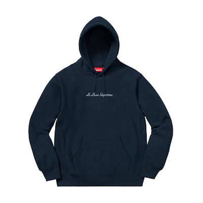 Supreme Le Luxe Hooded Sweatshirt Navy