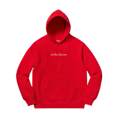 Supreme Le Luxe Hooded Sweatshirt Red
