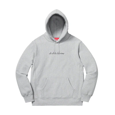 Supreme Le Luxe Hooded Sweatshirt Heather Grey
