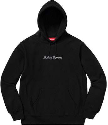 Supreme Le Luxe Hoodie Hitam Buy Supreme Le Luxe Hoodie Hitam