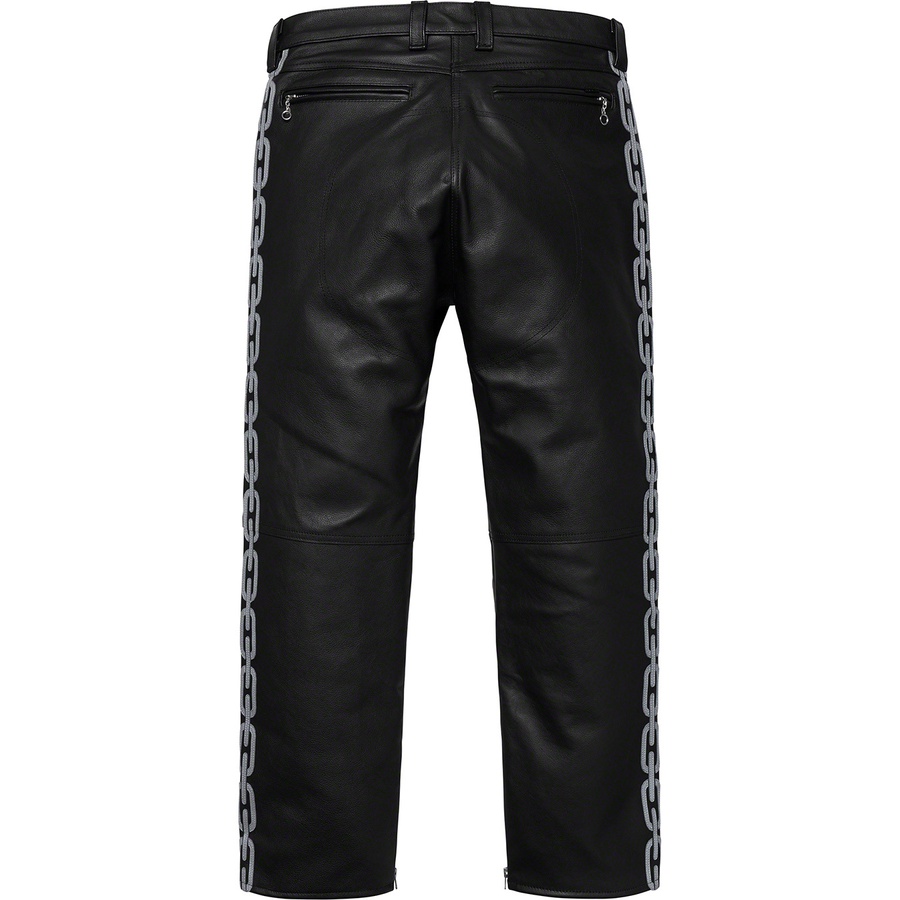 Supreme Vanson Leathers Ghost Rider Pant Black - Novelship