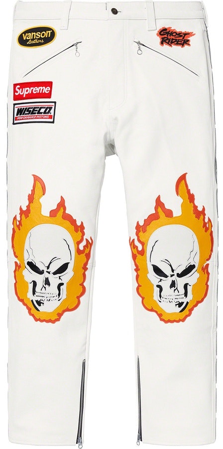 supreme-vanson-leathers-ghost-rider-pants-white