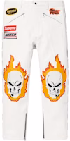 Supreme Vanson Leathers Ghost Rider Pant White Supreme Vanson Leathers Ghost Rider Pant White