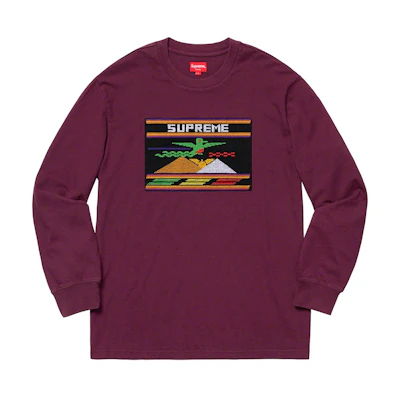 Supreme Needlepoint Patch L/S Top Purple