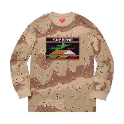 Supreme Needlepoint Patch L/S Top Chocolate Chip Camo