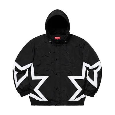 Supreme Stars Puffy Jacket Black