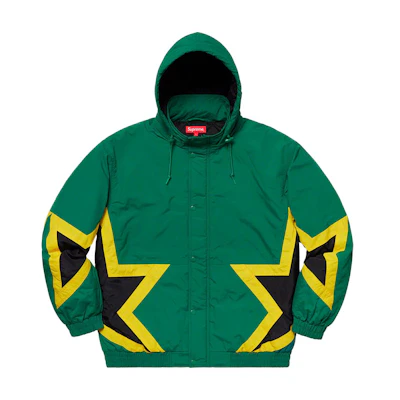 Supreme Stars Puffy Jacket Dark Green