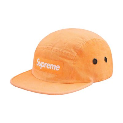 Supreme Washed Linen Camp Cap Gold