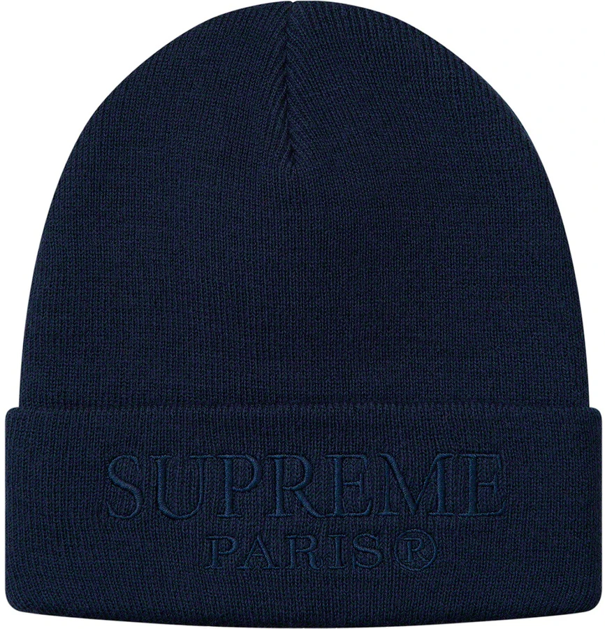 supreme-tonal-logo-beanie-navy
