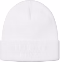 Supreme Tonal Logo Beanie White