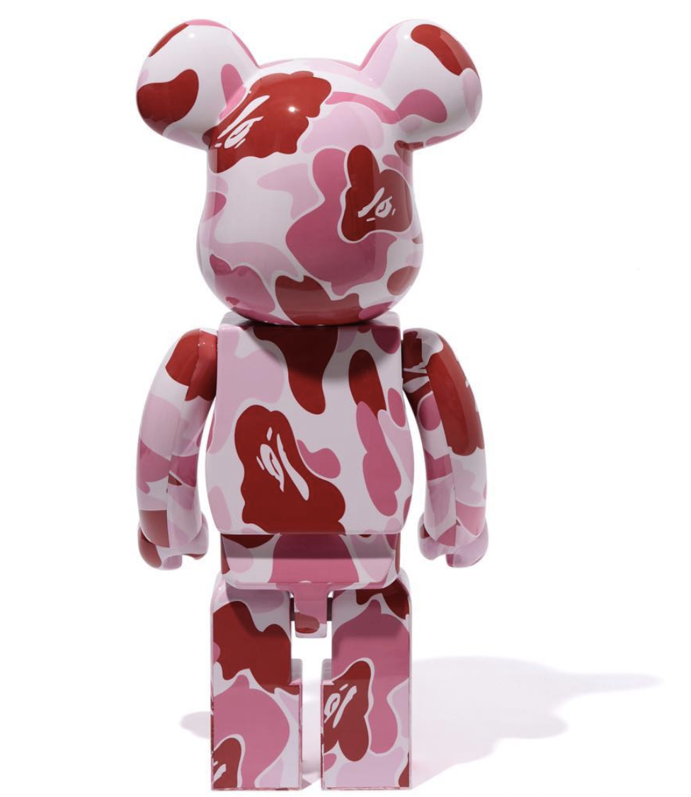 Order 베어브릭 x 베이프 ABC 카모 핑크 1000% 
