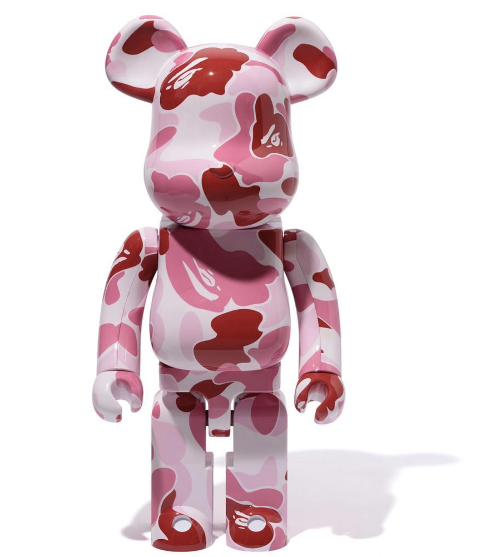 Bearbrick x BAPE ABC Camo 1000% Pink