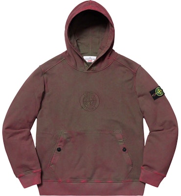 Supreme x Stone Island Hooded Sweatshirt Red Buy Supreme x Stone Island Hooded Sweatshirt Red