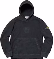 Supreme x Stone Island Hooded Sweatshirt Black Supreme x Stone Island Hooded Sweatshirt Black