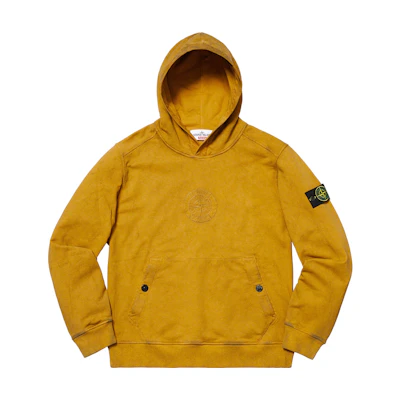 Supreme Stone Island Hooded Sweatshirt Olive