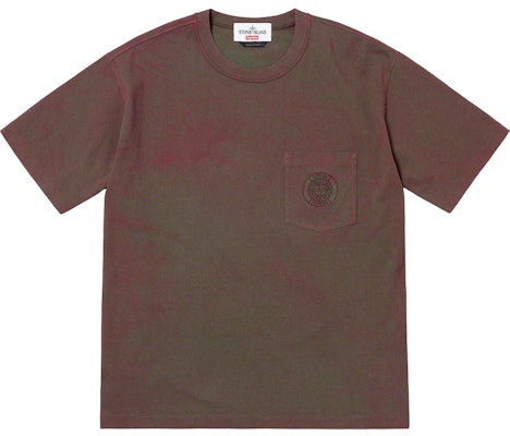 Supreme x Stone Island Camiseta Roja Buy Supreme x Stone Island Camiseta Roja