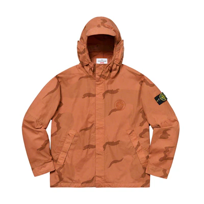 Supreme Stone Island Riot Mask Camo Jacket Coral Camo