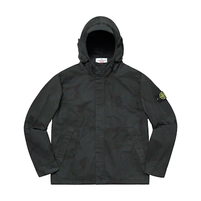 Supreme Stone Island Riot Mask Camo Jacket Black Camo