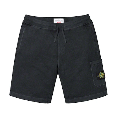 Supreme Stone Island Sweatshort Black