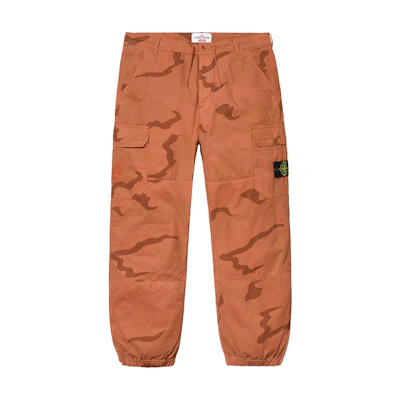 Supreme Stone Island Camo Cargo Pant Coral Camo