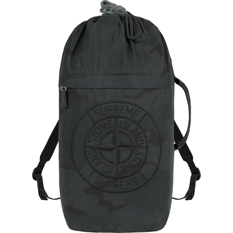 Supreme x Stone Island Camo Backpack Black Camo