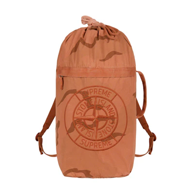Supreme Stone Island Camo Backpack Coral Camo