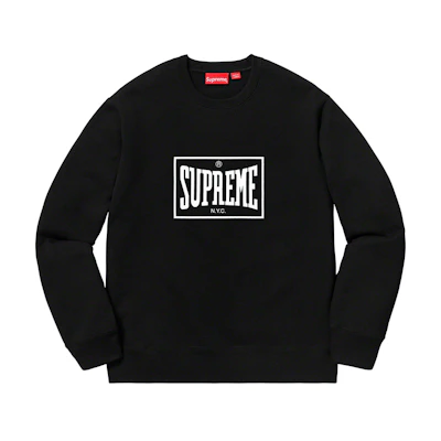 Supreme Warm Up Crewneck Black