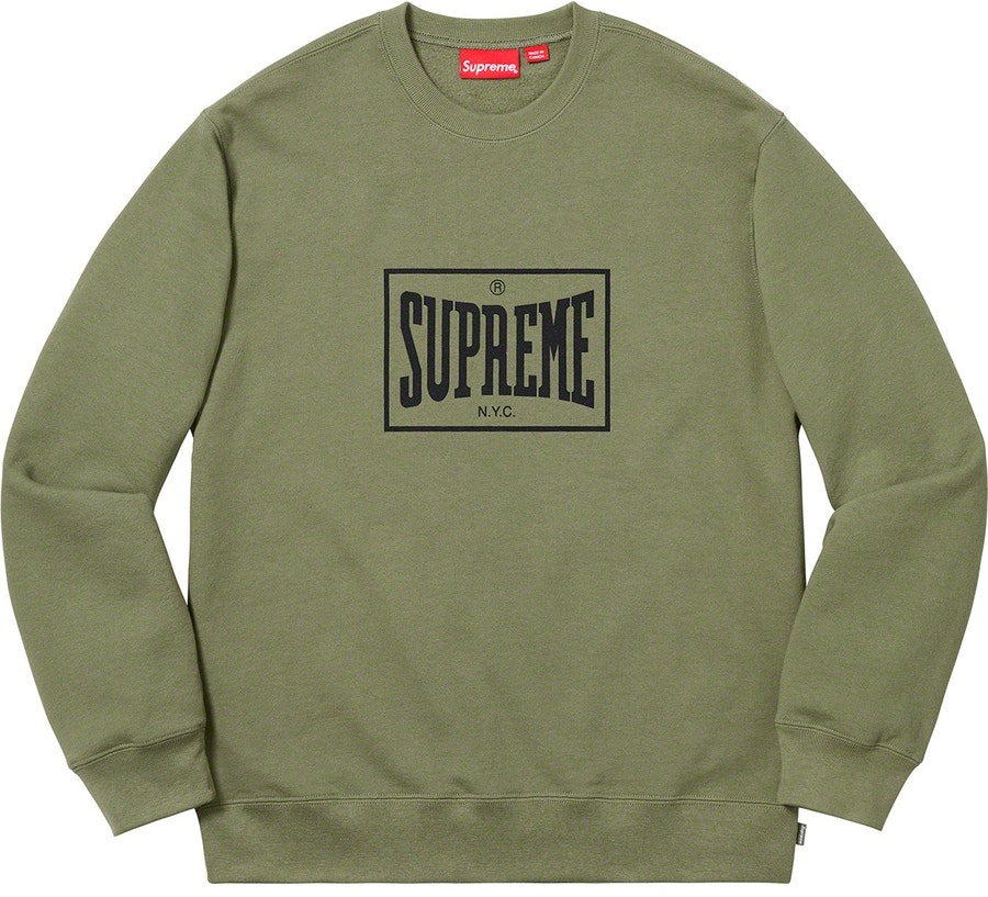 supreme-warm-up-crewneck-light-olive