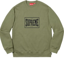 Supreme Warm Up Crewneck Light Olive Supreme Warm Up Crewneck Light Olive