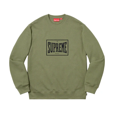 Supreme Warm Up Crewneck Light Olive