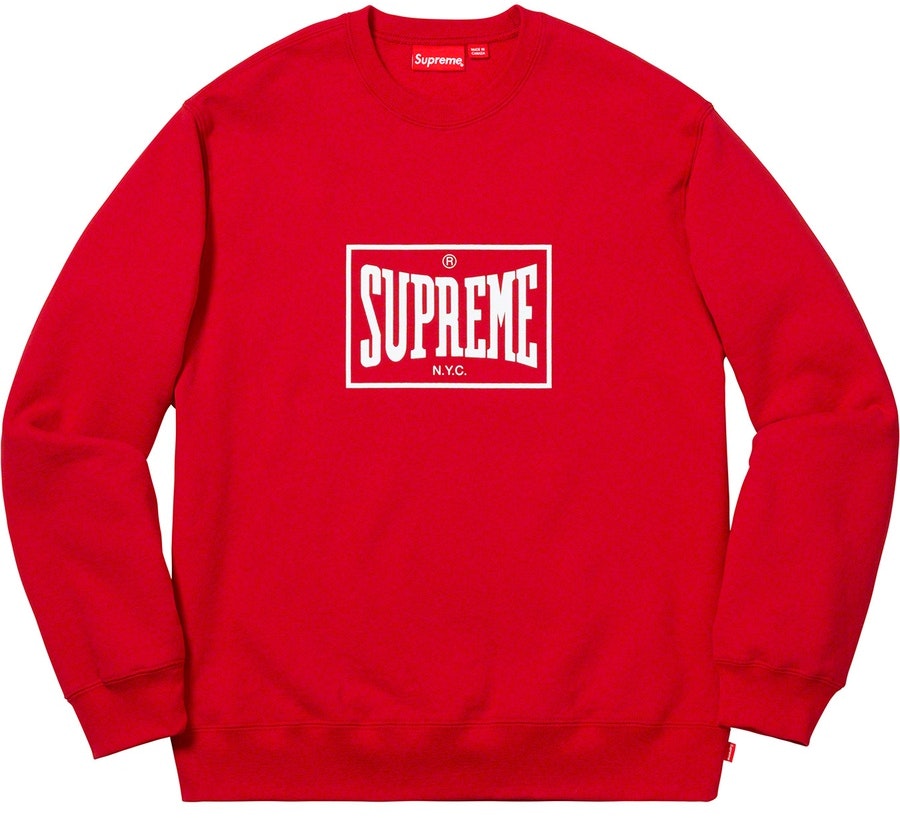 supreme-warm-up-crewneck-red