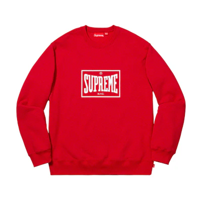 Supreme Warm Up Crewneck Red