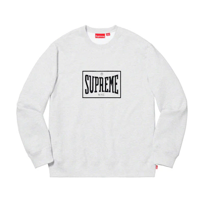 Supreme Warm Up Crewneck Ash Grey