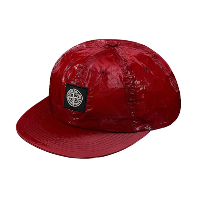 Supreme Stone Island New Silk Light 6-Panel Red