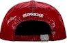 Order Supreme x Stone Island New Silk Light 6-Panel Red