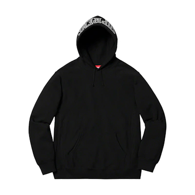 Supreme Sequin Arc Hooded Sweatshirt Black