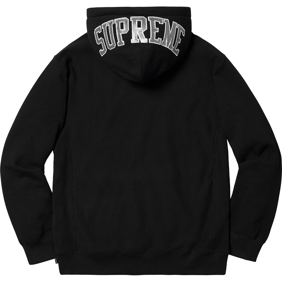 Supreme Sequin Arc Hooded Sweatshirt Black - Novelship