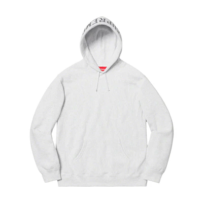 Supreme Sequin Arc Hooded Sweatshirt Ash Grey