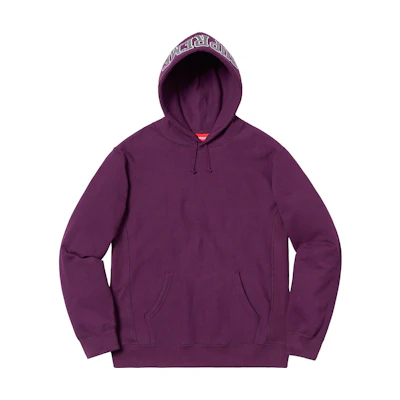 Supreme Sequin Arc Hooded Sweatshirt Eggplant