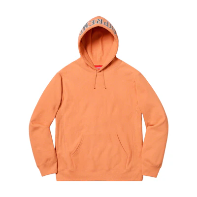 Supreme Sequin Arc Hooded Sweatshirt Pale Orange
