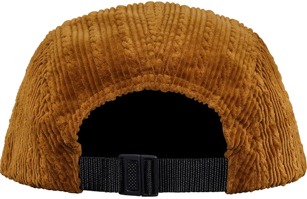 Supreme棕色绳纹灯芯绒露营帽。 Order Supreme棕色绳纹灯芯绒露营帽。